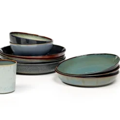 Terres de Rêves -leipälautanen 17,5 cm, Rust-smokey blue