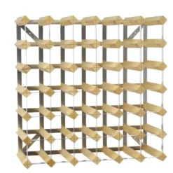 The Swedish Wine Rack Factory viiniteline 42 pulloa laajennettava, Vaalea tammi