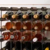 The Swedish Wine Rack Factory viiniteline koottuna, 9 pulloa tumma mänty