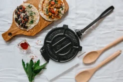 Tortillapaino valurauta 20 cm, Musta